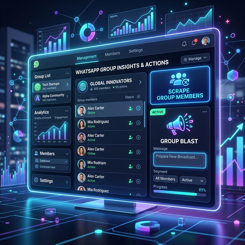 Maksimalkan Grup WhatsApp: Fitur Scrape & Blast AiWhat